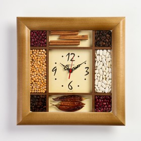 Часы настенные, серия: Кухня "Ароматные специи", 29 х 29 см