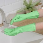 Latex gloves with cotton MALIBRI spray "With Aloe", size M