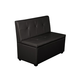 Кухонный диван "Уют-1", 1000x550x830, черный