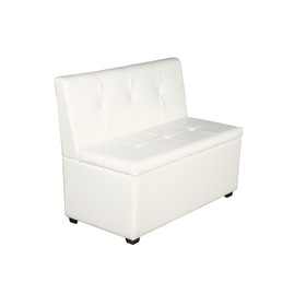 Кухонный диван "Уют-1,4", 1400x550x830, белый