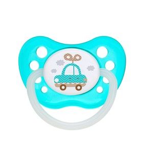 Пустышка силиконовая Canpol babies Toys, ортодонтическая, от 0-6 месяцев, цвет бирюзовый