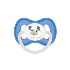 Пустышка силиконовая Canpol babies Bunny & Company, симметричная, от 0-6 месяцев, цвет голубой