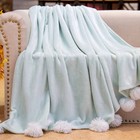 Плед Fluffy ball, размер 220 × 240 см, изумруд Плед Fluffy ball, размер 220 × 240 см, изумруд