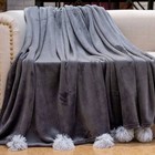 Плед Fluffy ball, размер 220 × 240 см, стоун Плед Fluffy ball, размер 220 × 240 см, стоун