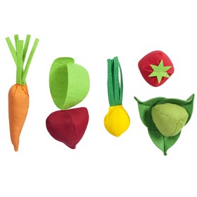 Набор овощей, 5 предметов, с карточками