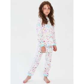 Пижама для девочек «Единорожка», рост 104 см