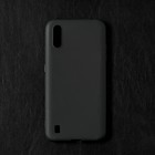 Чехол Qumann, для Samsung (А015) Galaxy A01, силиконовый, матовый, черный Чехол Qumann, для Samsung (А015) Galaxy A01, силиконовый, матовый, черный