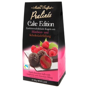 Пралине Cake Edition из тёмного шоколада, с шоколадным кремом и малиновым соусом, 148 г