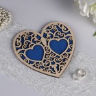 Stand under the ring "Heart", blue, 16,5x16,5 cm Stand under the ring "Heart", blue, 16,5x16,5 cm