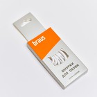 BRAUS 60см Шнурки тонкие, белые BRAUS 60см Шнурки тонкие, белые
