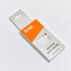 BRAUS 75см Шнурки тонкие, белые BRAUS 75см Шнурки тонкие, белые
