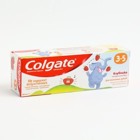 Детская зубная паста Colgate, 3-5 лет, вкус клубники, 60 мл