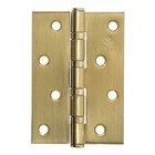 Петля дверная MARLOK, 100х70х2.5 мм, цвет матовое золото - фото 6773803