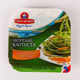 Морская капуста по-корейски с морковью Санта Бремор 150г п/б 8009777