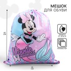 Сумка для обуви «Минни русалочка», 35 х 42 см, Минни Маус Сумка для обуви «Минни русалочка», 35 х 42 см, Минни Маус