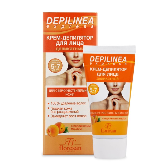 Крем-депилятор деликатный для лица Floresan Depilinea, 50 мл