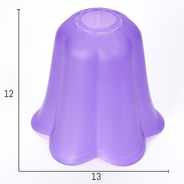 Плафон универсальный "Цветок"  Е14/Е27 фиолетовый 14х14х13см