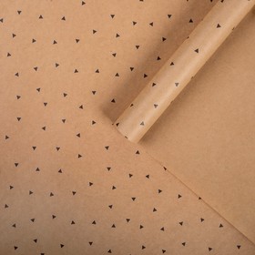 Бумага упаковочная крафтовая "Фигурки"50х70 см
