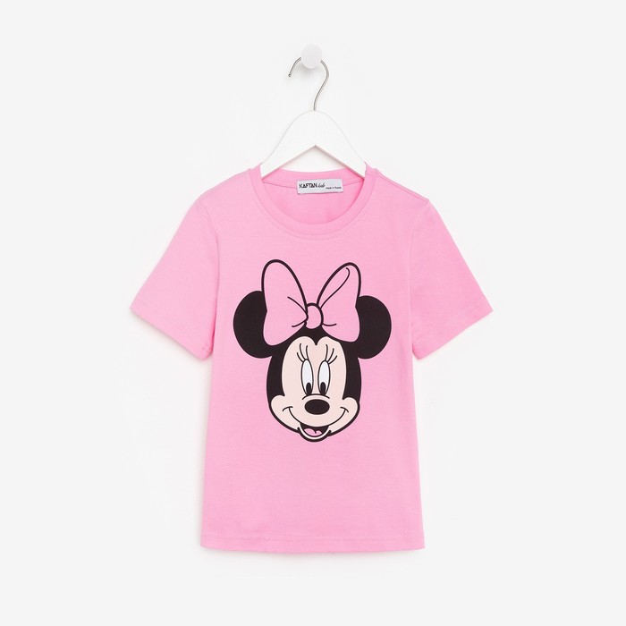 Футболка Disney "Минни", рост 86-92 (28), розовый