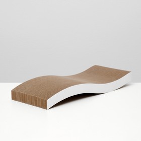 Когтеточка картонная Пижон Wave, 50 х 22 х 6,5 см