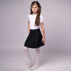 Школьная блузка для девочки, цвет белый, рост 122 - фото 108113507