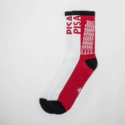 KAFTAN socks "Pisa" p. 39-41 (25-27 cm), green/red