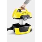 Пылесос Karcher WD1 Compact Battery, беспроводной, 230 Вт, 7 л, шланг 1.2 м, чёрно-жёлтый 5084224 - фото 49383