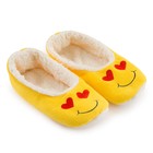 Тапочки женские цвет жёлтый/сердечки, размер 39 - фото 799878088