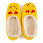 Тапочки женские цвет жёлтый/сердечки, размер 39 - фото 799878089