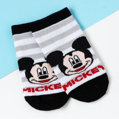 Носки (следки) "Mickey", Микки Маус, серый, 20-22 см