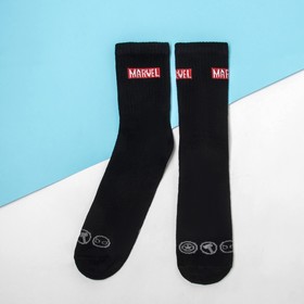 Носки "MARVEL", Мстители, чёрный, 27-29 см 4723478