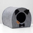 House for animals from felt "Booth Gentleman", 33 x 33 x 45 cm