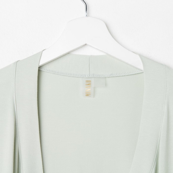 Халат женский MINAKU: Mint & Chocolate цвет олива, р-р 54 - фото 798563302