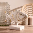 Сувенир на подставке "Рыба белая" дерево 40х10,5х29 см - фото 801247509