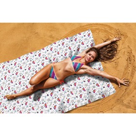 Пляжное покрывало «Тропическая сказка», размер 145 × 200 см
