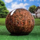 Садовый декор "Шар", серо-коричневый, 33 см Садовый декор "Шар", серо-коричневый, 33 см