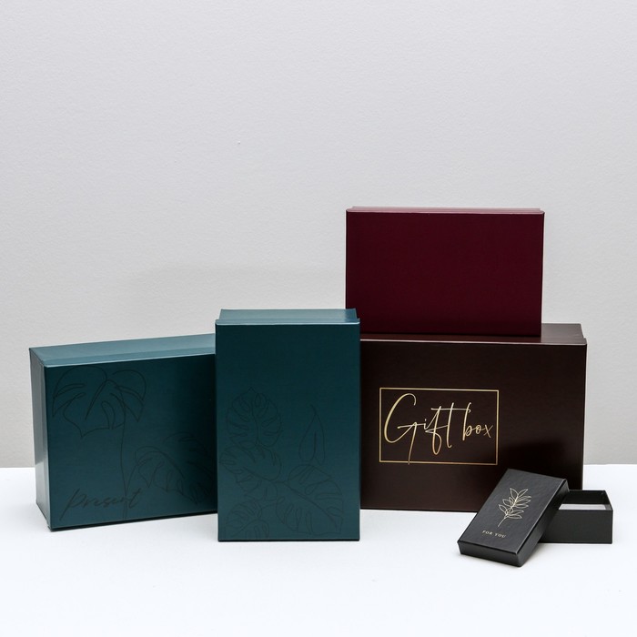 Набор подарочных коробок 10 в 1 «Тренд», 12 × 7 × 4 - 32.5 × 20 × 12.5 см - фото 977148