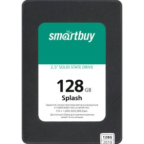 Накопитель SSD SmartBuy Splash SBSSD-128GT-MX902-25S3, 128Гб, SATA-III, 2,5", 3D TLC