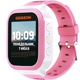 Смарт-часы GEOZON CLASSIC 1.44", TFT, IP54, GPS, Android, iOS, розовые 5105591