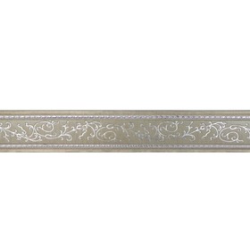 Багет Неаполь Белобежевый Silver, 2500х70х10 мм
