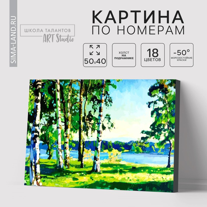Картины по номерам березы