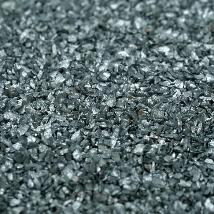 Грунт "Серебристый металлик"  декоративный песок кварцевый, 250 г фр. 0,5-1 мм - фото 874678