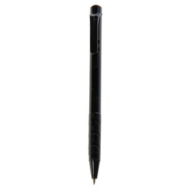 Ручка шариковая автоматическая "Лого", корпус чёрный, стержень синий, пластик