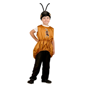 Карнавальный костюм «Муравей», жилет, шапка, р. 32-34, рост 116-128 см