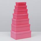 Набор коробок подарочных 15 в 1 «Розовый градиент», 12 х 7 х 4 см - 46,6 х 35,2 х 17.5 см 4825987