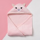 Плед с капюшоном "Крошка Я" Овечка 90х90 см, велсофт Плед с капюшоном "Крошка Я" Овечка 90х90 см, велсофт