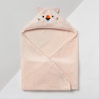 Плед с капюшоном"Крошка Я" Тигренок 90х90 см, велсофт Плед с капюшоном"Крошка Я" Тигренок 90х90 см, велсофт