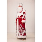Карнавальный костюм «Дед Мороз», вышивка серебро, шуба, шапка, варежки, борода, р. 54-56, рост 188 см - фото 8414130