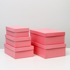Набор коробок 5 в 1 "Розовый", 32 х 21,5 х 11,5 - 23 х 13 х 7,5 см Набор коробок 5 в 1 "Розовый", 32 х 21,5 х 11,5 - 23 х 13 х 7,5 см