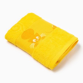 {{photo.Alt || photo.Description || 'Полотенце махровое с бордюром «Кошки» цвет жёлтый, 30х60см'}}